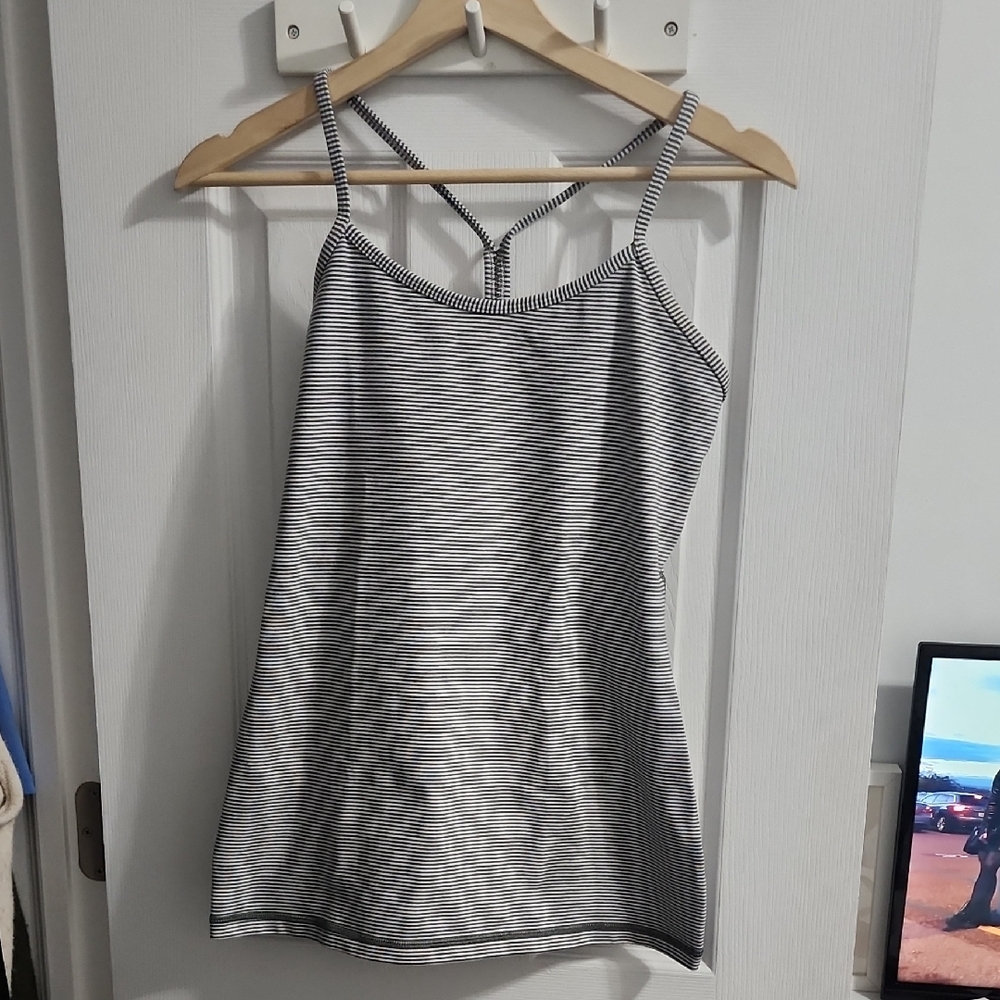 Lululemon Striped Yoga Workout Tank Top